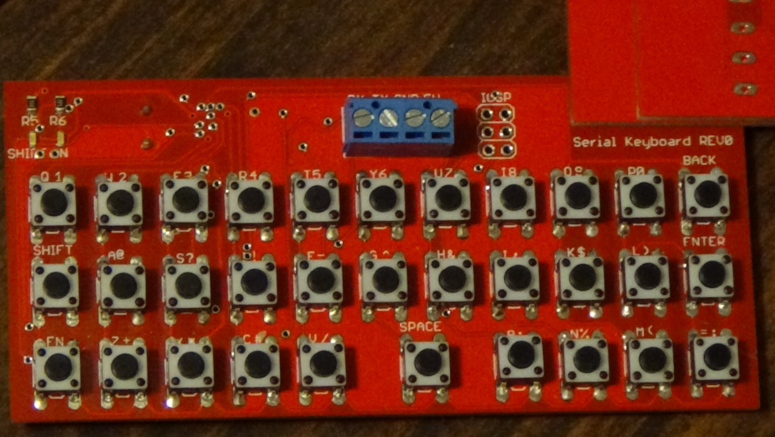 Serial Keyboard_REV1 from Hanscorp2014 on Tindie